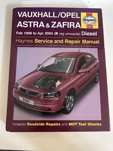 Vauxhall Astra Mk4 & Zafira MPV Diesel Haynes Manual Feb 1998 to Apr 2004 - Picture 1 of 3