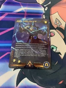 Alpha Clash TCG Alpha Aster, Giver of All AC1-122 (L) Black Unlimited NM/M - Picture 1 of 2