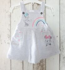 Cute Baby Girl Grey Minnie Mouse Theme Pinafore Dress - Disney Baby 3 - 6 months