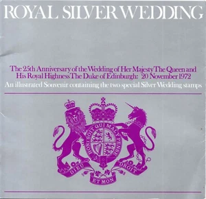 1972 Sg 916/917 Royal Silver Wedding Souvenir Book  - Picture 1 of 1