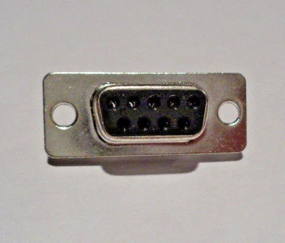 Powell Solder Cup D-Sub Connector, DB9 Female New - Image 1 of 2