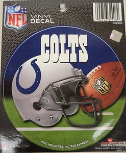 NFL Indianapolis Colts - 4.5" Round Vinyl Decal, New (Football) - Picture 1 of 1