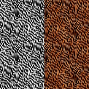 100% Cotton Fabric Makower Zebra Stripes Animal Print Safari - Picture 1 of 3