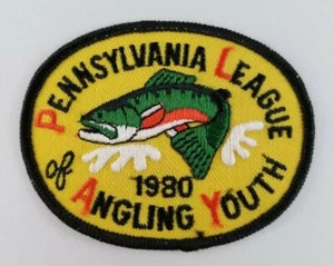 Pennsylvania League of Angling Youth 1980 Rainbow Trout Fishing 4'' inch Patch - Picture 1 of 2