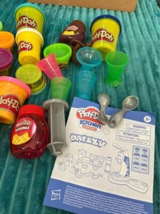 Play Doh Kitchen Creations Drizzy Ice Cream Set Accessories ONLY - Picture 1 of 4