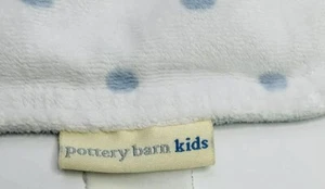 Coperta neonato fienile ceramica reversibile pois righe blu bianco piccole macchie* - Foto 1 di 13