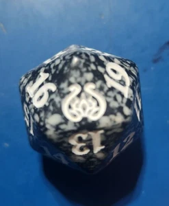 Magic the Gathering MTG - Spindown/D20/Life Counter - AETHER REVOLT (AER) BLACK - Picture 1 of 1