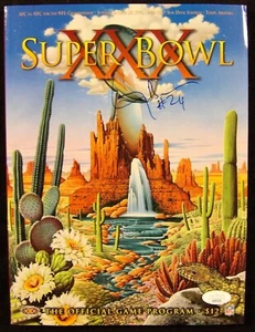 Larry Brown Signed Super Bowl XXX Program JSA Authenticated - Picture 1 of 2