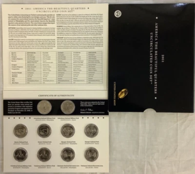 2011-P&D America the Beautiful Quarters Uncirculated Coin Set - Image 1 of 4