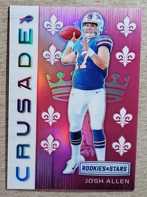 Panini Rookies & Stars Crusade Pink Josh Allen RC/85 Buffalo Bills Rookie 2018 - Imagem 1 de 2