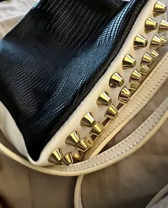 Cartera cruzada Maison Dumain de Be&D negra y blanca - Imagen 1 de 10