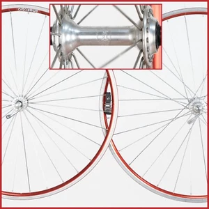 JUEGO DE RUEDAS CAMPAGNOLO CHORUS AMBROSIO BALANCE ROJO 10S CUBIERTA RUEDAS 32H de colección - Imagen 1 de 19