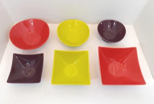 Scentsy Velata Fondue verschachtelte Servierschalen 3 rund 3 quadratisch Silikonboden NEU - Bild 1 von 12