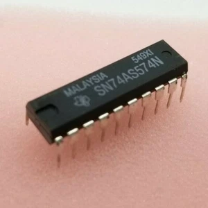 Texas Instruments #SN74AS574N Flip Flop Element D-Type 8-Bit Positive Edge 20-P - Picture 1 of 2