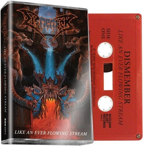 DISMEMBER - LIKE AN EVER FLOWING STREAM 2023 remaster Red Cassette - Image 1 of 1