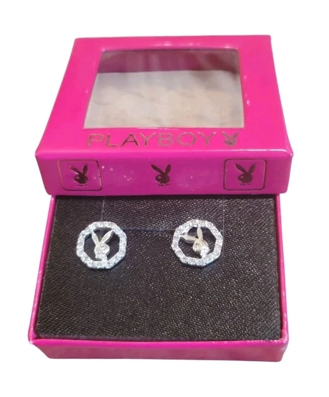 Novos Brincos Playboy Coelho Strass Caixa Oficial Licenciado Y2K - Imagem 1 de 4