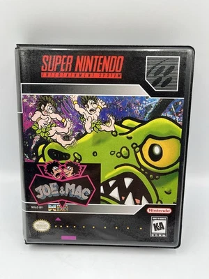 Joe & Mac SNES (Super Nintendo Entertainment System, 1992) With Case - Tested - Image 1 of 4