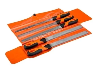 BAHCO BAH47810 Sandvik Ergo 5 Piece Engineers 10"/250mm Metal File Set + Wallet - Image 1 of 4