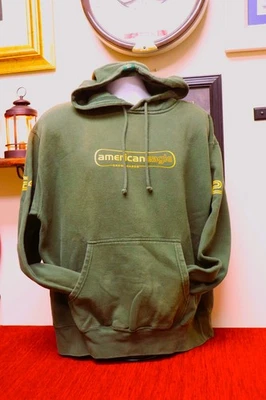 Sudadera con Capucha Pullover Verde Snowboard American Eagle Vintage Y2k Talla XL Foto 1 de 4