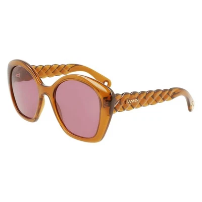 Gafas de sol informales Lanvin LNV628S-208 para mujer marrón tejido de plástico mariposa Foto 1 de 3