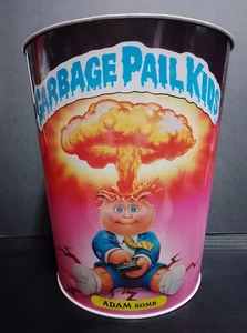 Cubo de basura 1986 muy raro cubo de basura para niños cesta de basura juguetes de placa 10" - Imagen 1 de 8