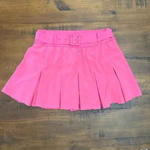 OFFLINE by Aerie Pleated Skort Belted Hot Pink Skirt Active Athletic Medium - Picture 1 of 6