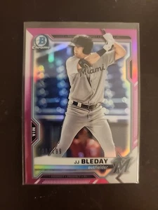 2021 Bowman Chrome Prospects Fuchsia Refractor /199 JJ Bleday #BCP-93. TL - Picture 1 of 2