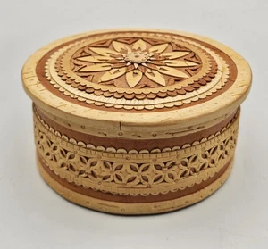 Dorfhaus Sibirische Birkenrinde Sammlung Schmuck Schmuckschatulle ~ 2004 Russland - Bild 1 von 17