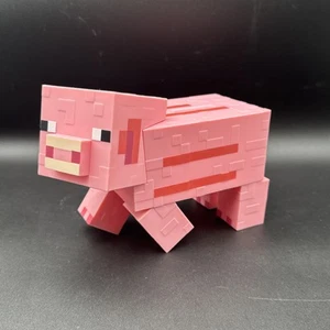 Minecraft ROSA SCHWEIN 3D geformte Keramikmünze Sparschwein Figur Paladin - Bild 1 von 7
