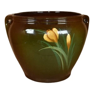 McCoy Loy-Nel-Art 1900s Pottery Standard Glaze Crocus Jardiniere Planter 205 - Picture 1 of 6