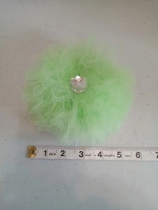 Girls Poofy Tulle Hair Clip Pageant Dance Competition Special Event Photo Shoot - Picture 1 of 9