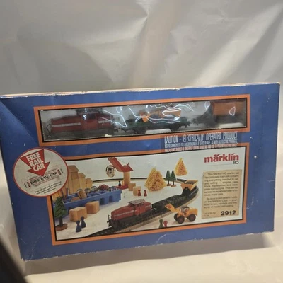 Vintage Marklin HO Scale 2912 used oncr Diesel Train STARTER SET in BOX Germany - Image 1 of 4