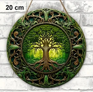 Keltischer LEBENSBAUM / BAUM DES LEBENS / Glücksbringer aus HOLZ m. Band Ø 20 - Bild 1 von 1