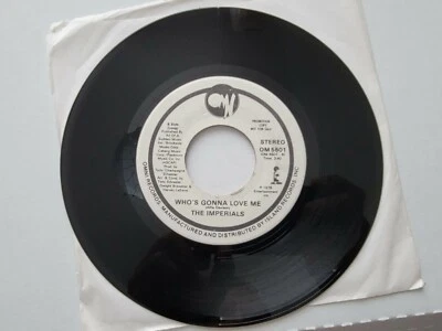THE IMPERIALS - Who's Gonna Love Me 1978 PROMO Disco Soul 7" NM- Foto 1 de 2