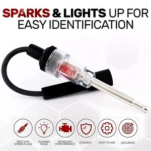 Spark plug Tester Ignition System Coil Engine In Line Auto Diagnostic Test Tool - Picture 1 of 13