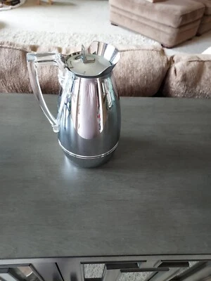 Jarra aislada jarra de café termo 585F vintage mango cromo lucite.  Foto 1 de 4