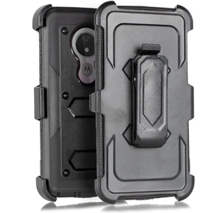 For LG G7 Grid Pattern Shock Slip Resistant Holster Belt Clip Slim Hard Case - Picture 1 of 2