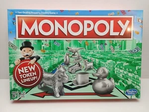 Monopoly Classic Board Game - Hasbro 2016 - NEW & SEALED - New Token Lineup - Picture 1 of 10