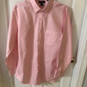 Lands End Pink Shirt 16.5 X 33 S Unisex Chest:46. Waist:42” Length:31” No Flaws - Picture 1 of 9