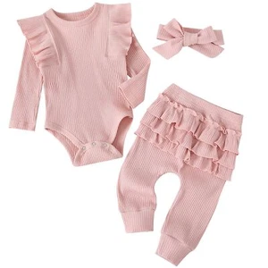 Infant Baby Girl Clothes OutfitsFall Winter Romper Christmas Clothing Set 6-9... - Picture 1 of 6