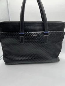 Sammons Medici schwarze Leder Laptop Aktentasche Businesstasche Beuteltasche Kuriertasche UNISEX - Bild 1 von 12