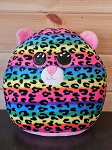 TY Dotty Leopard The Squish-A-Boos Collection Soft Toy Plush Cushion - Picture 1 of 3