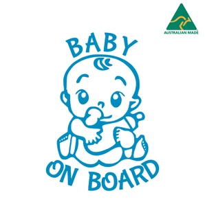 Baby On Board Warning Vinyl Decal Sticker 15 cm x 10.5 cm - Picture 1 of 16