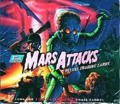 MARS ATTACK TOPPS ARCHIVES 1994 SET, MATRIX SET (4), EMPTY BOX, TWO WRAPPERS - Bild 1 von 4