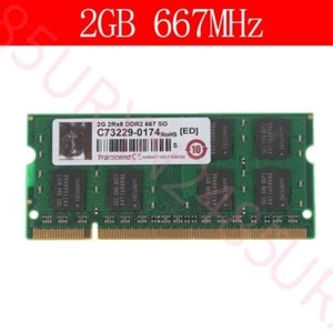 2GB 1GB PC2-5300S DDR2-667MHz 200Pin 1.8V SODIMM Laptop RAM For Transcend Lot UK - Picture 1 of 9
