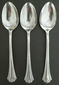 Reed and Barton Rebacraft L'AMOUR Place/Oval Soup Spoons - Qty. 3 - Picture 1 of 12