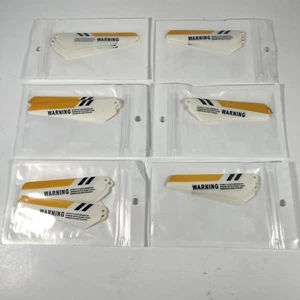 RC Helicopter Main Blades Set SYMA New S107 Metal Frame Yellow - 6 Sets - Picture 1 of 22
