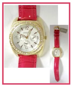 CHICO'S DALLA EMBOSSED LEATHER STRAP WATCH NWT $55 - Picture 1 of 8