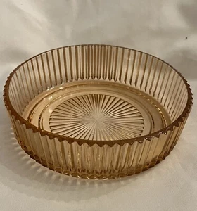HTF VNTG ANCHOR HOCKING QUEEN MARY PINK DEPRESSION GLASS 7”X 2”H Bowl *FREE SHP - Picture 1 of 6