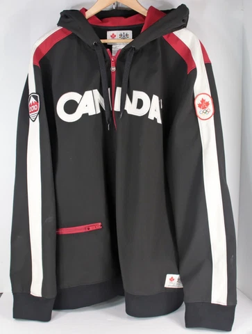 HBC Team Canada 2010 Olympics PODIUM JACKET, Hooded Soft Shell, Men's 2XL NWOT Cover